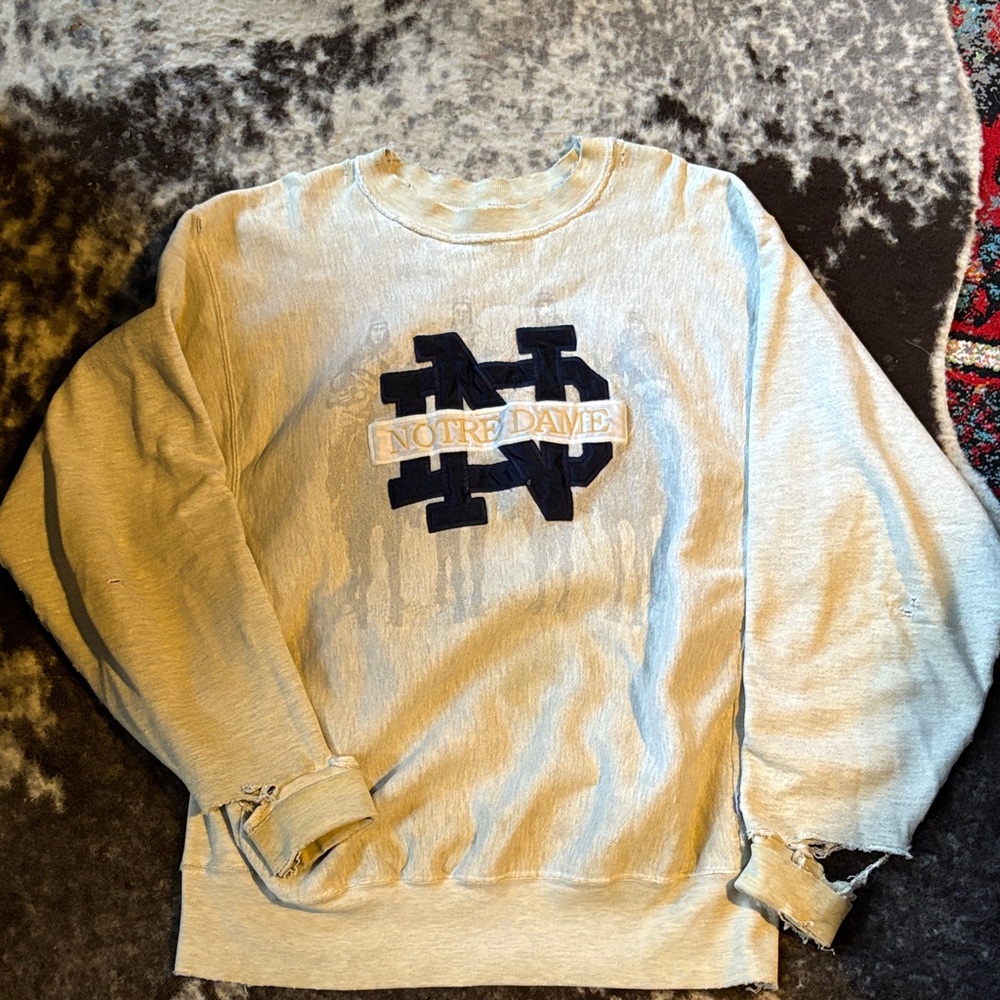 Men’s Notre Dame Gray Sweater